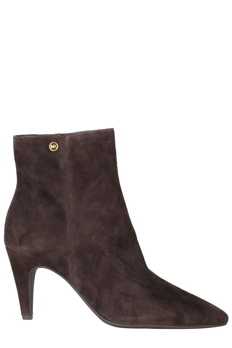 Michael Michael Kors Daniela Chocolate Pointed Toe Suede Ankle Boots