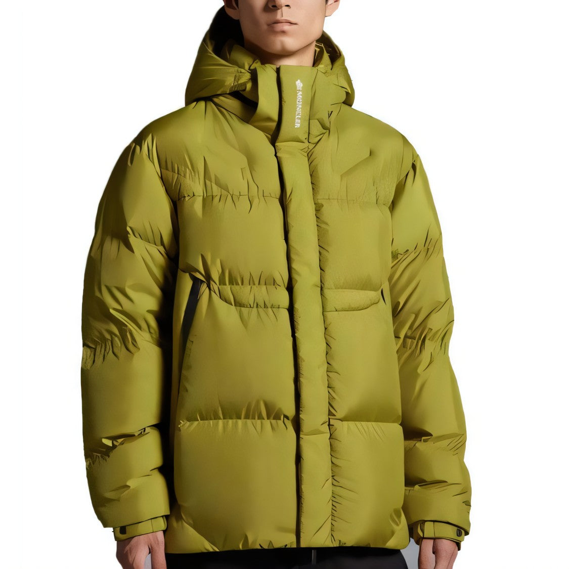 Moncler Structured Green Padded Jacket