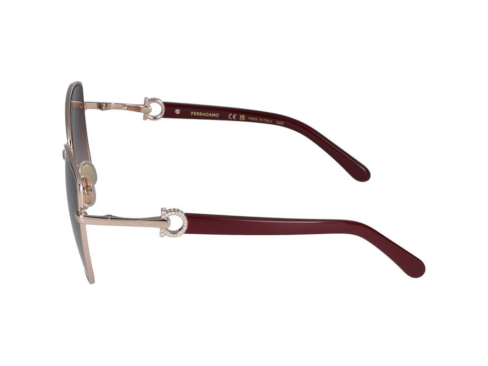 Salvatore Ferragamo Sunglasses Salvatore Ferragamo Sf312sr 773 Rose Gold/Wine Gradient 60/18/140