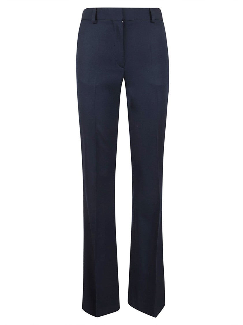 Stella Mccartney Bootcut Trousers With Concealed Closure And Center Crease