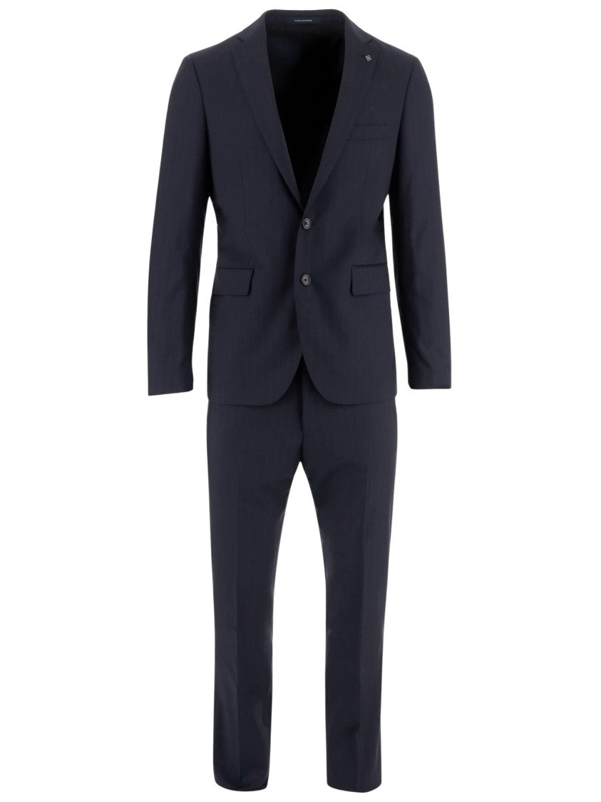 Tagliatore Navy Stretch Wool Suit