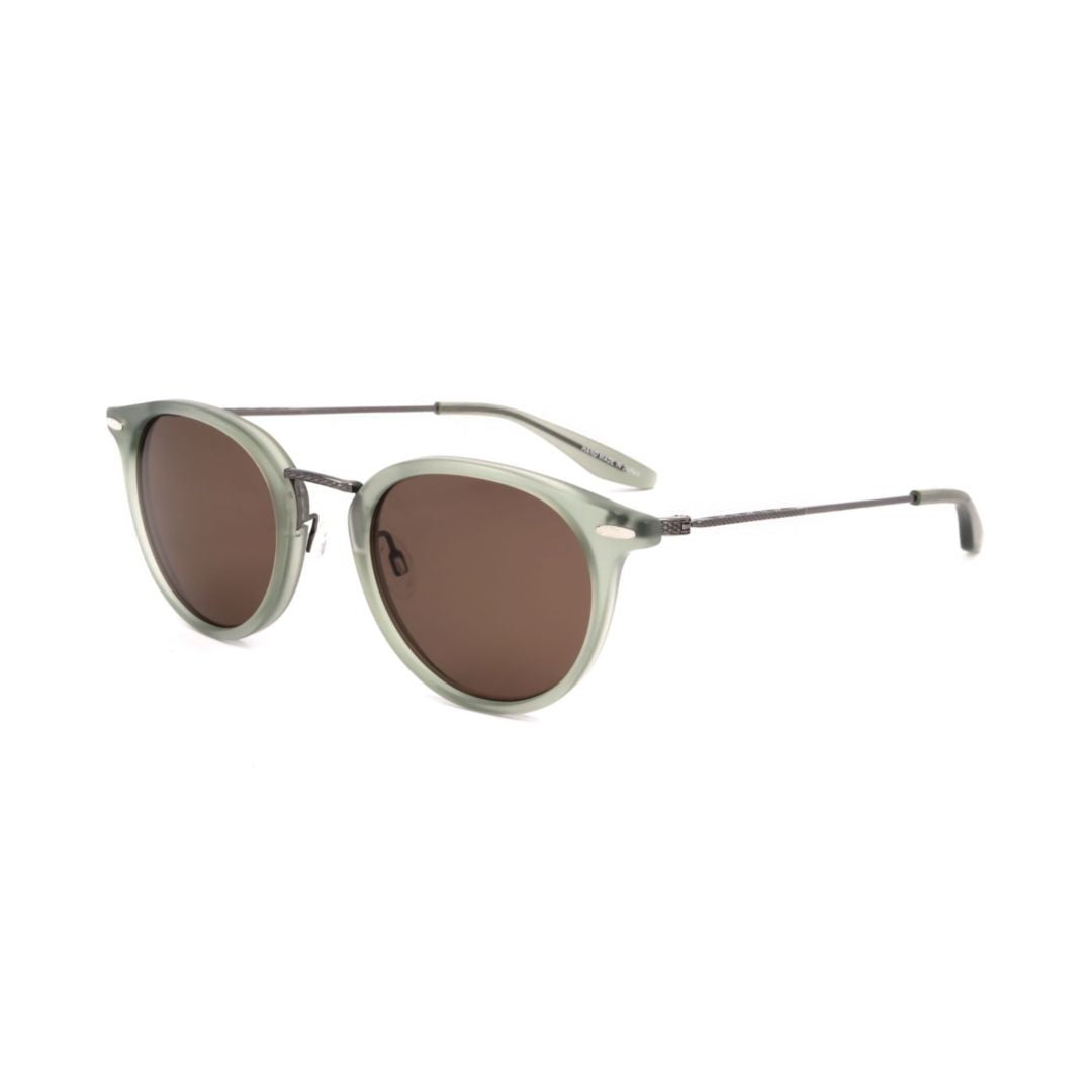 Barton Perreira Bp0009 481Fr Round Sunglasses With Translucent Green Frame