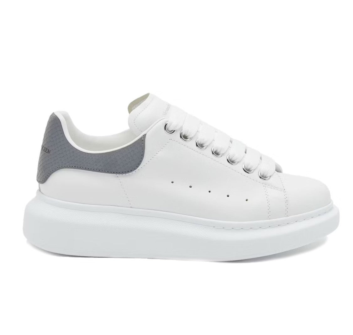 Alexander Mcqueen Smooth White Leather Sneakers