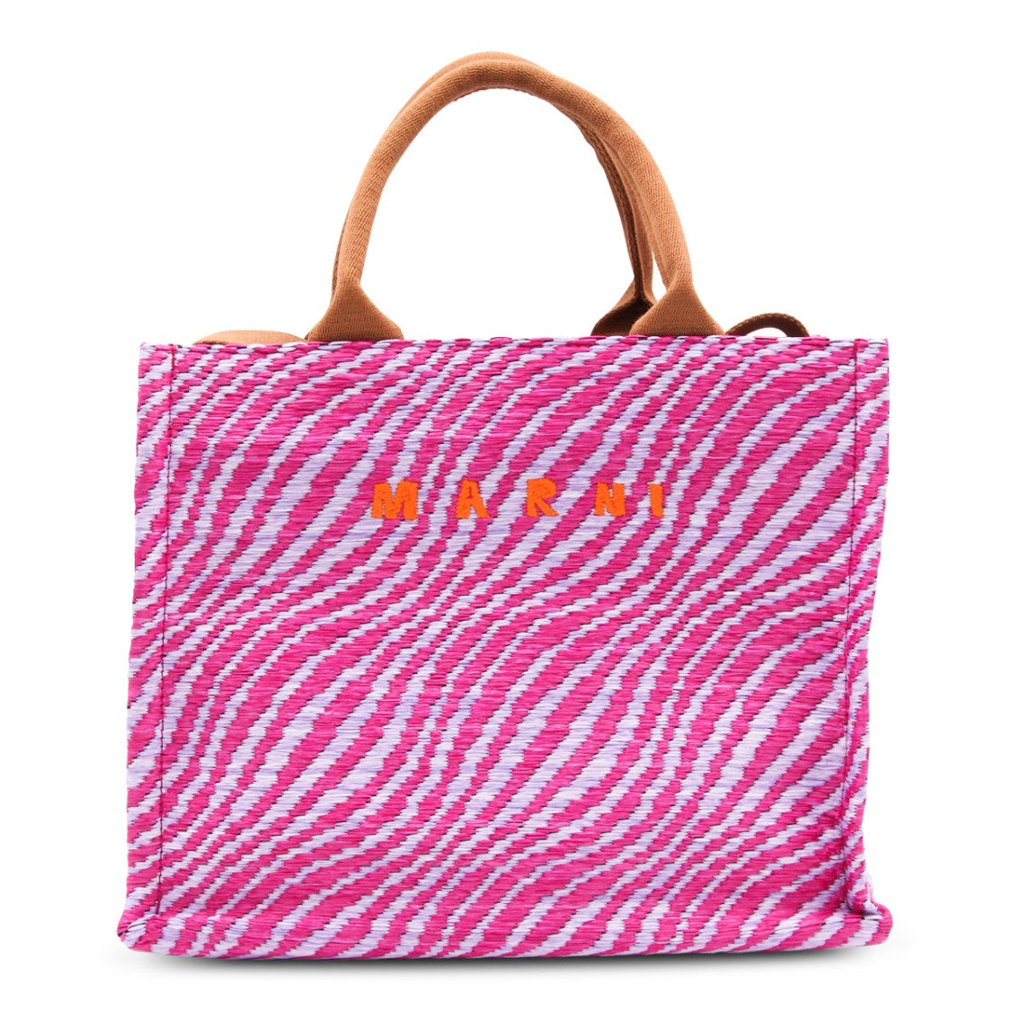 Marni Pink Patterned Tote Bag