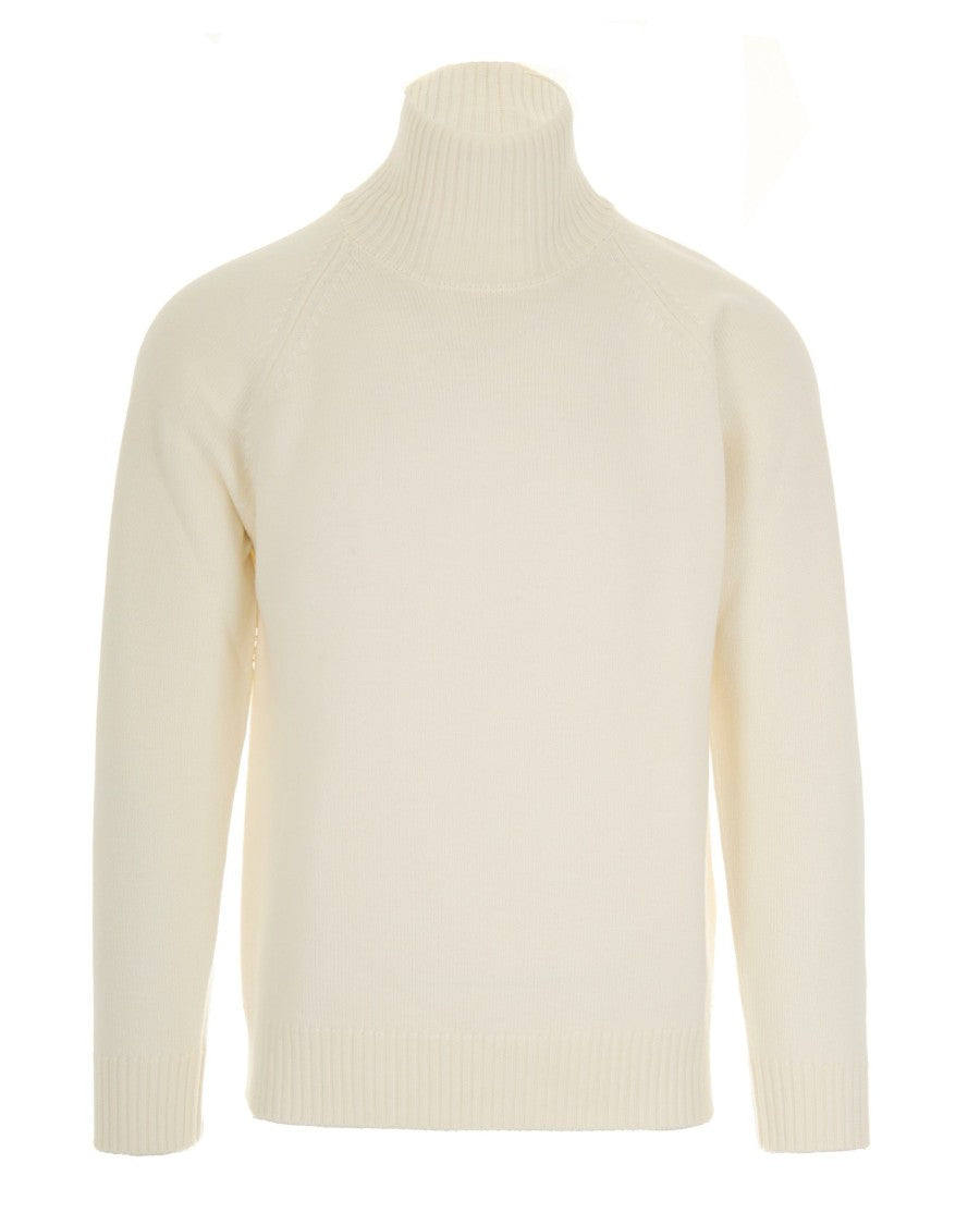 Paolo Pecora High Neck Sweater - Cream