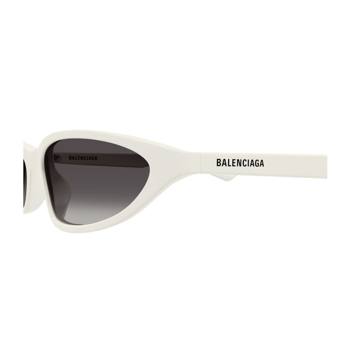 Balenciaga White Linea Everyday Recycled Acetate Cat-Eye Sunglasses