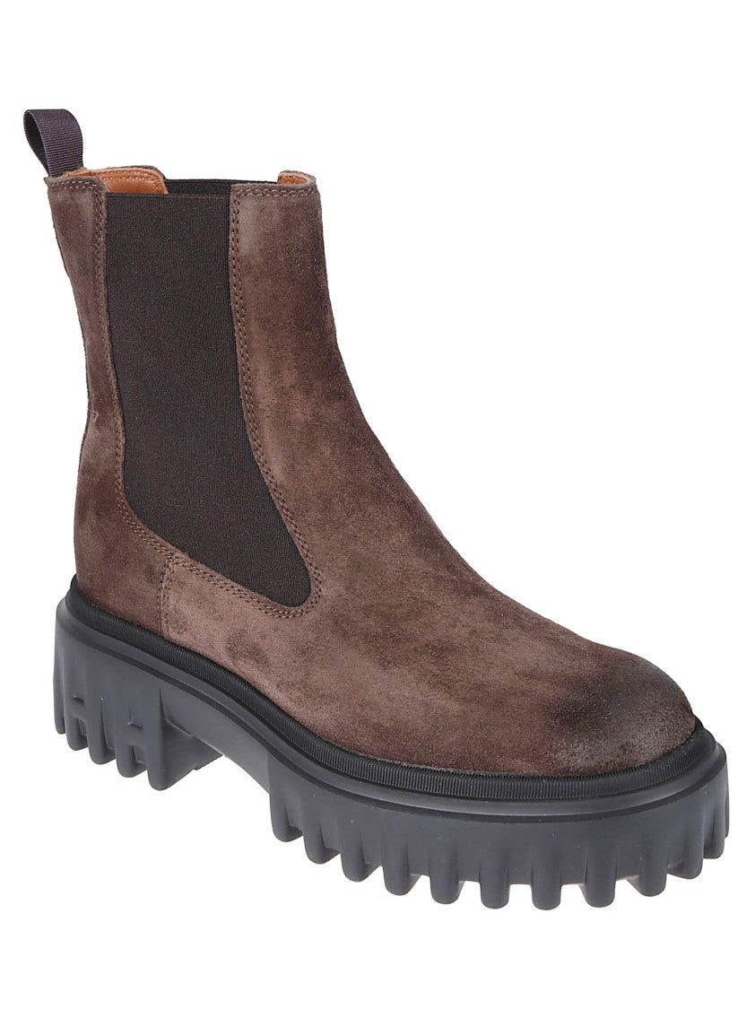 Hogan H700 Chelsea Calf Leather Boots