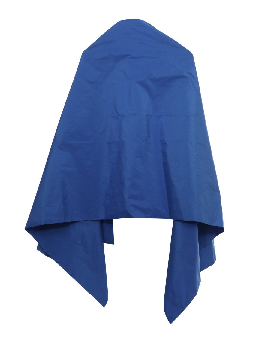 P.A.R.O.S.H. Draped Blue Cover-Up With Wide Sleeves