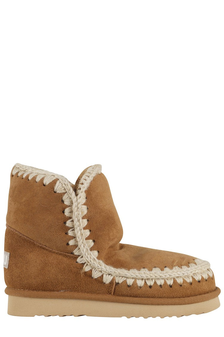 Mou Eskimo 18 Cognac Suede Leather Ankle Boots