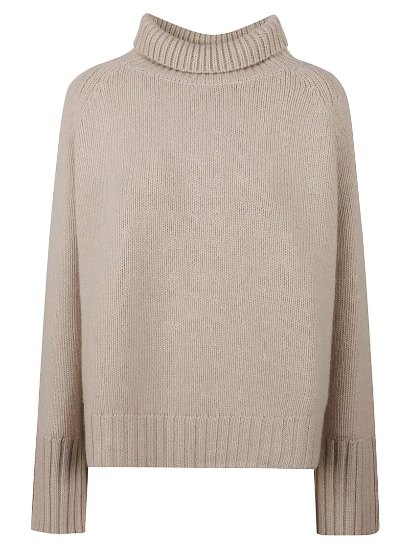 Be You Relaxed Fit Turtleneck Sweater With Cable Knit Detail