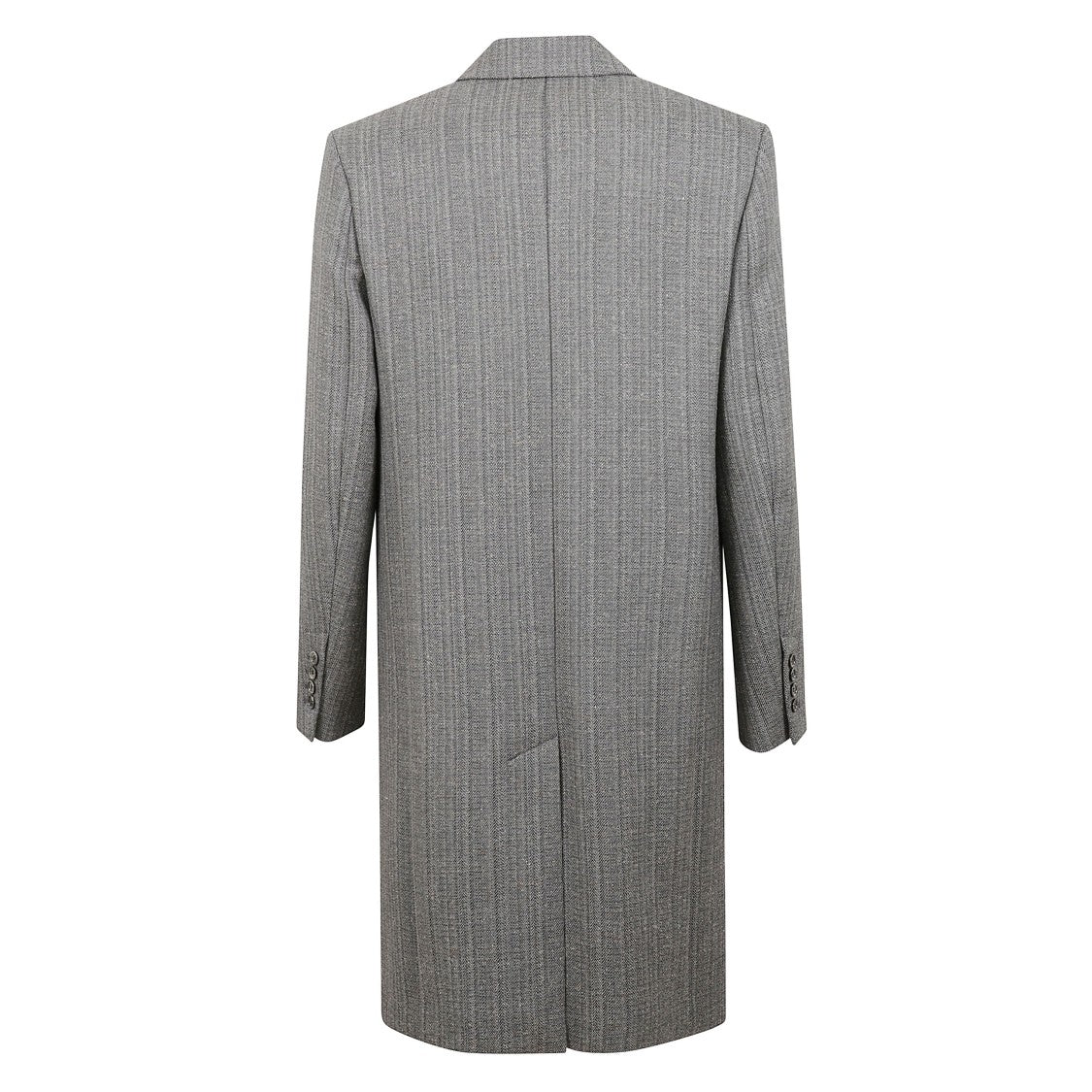 Ami Paris Herringbone Wool Double-Breasted Coat