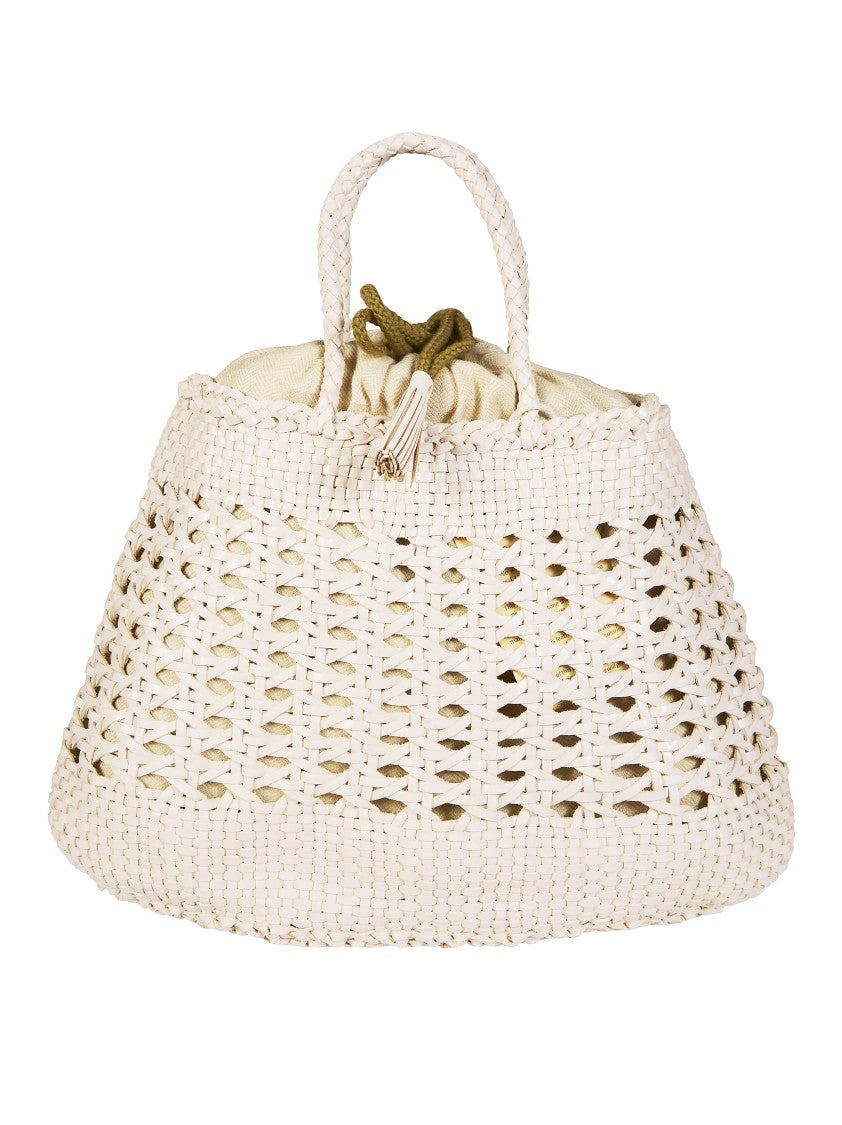 Dragon Diffusion Santa Cano Open Lattice Basket Bag