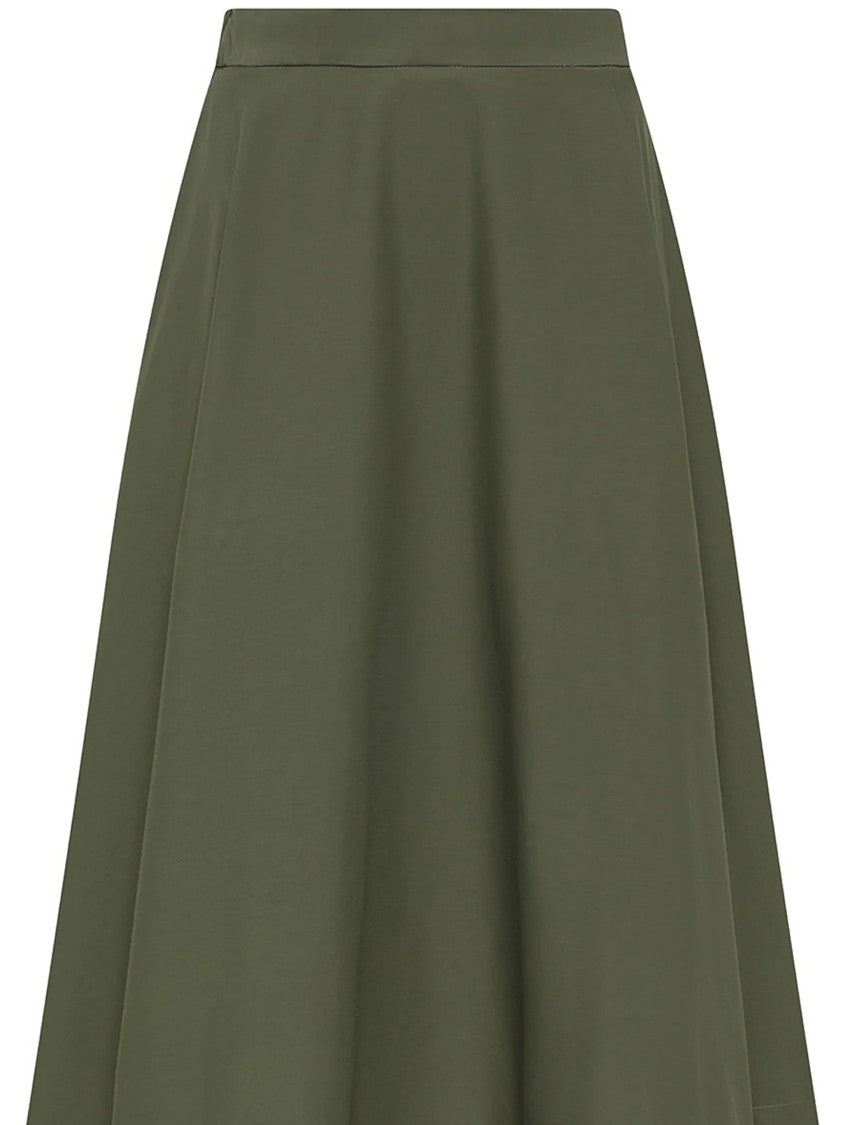 Cruna A-Line Clean Waistband Structured Minimalist Skirt