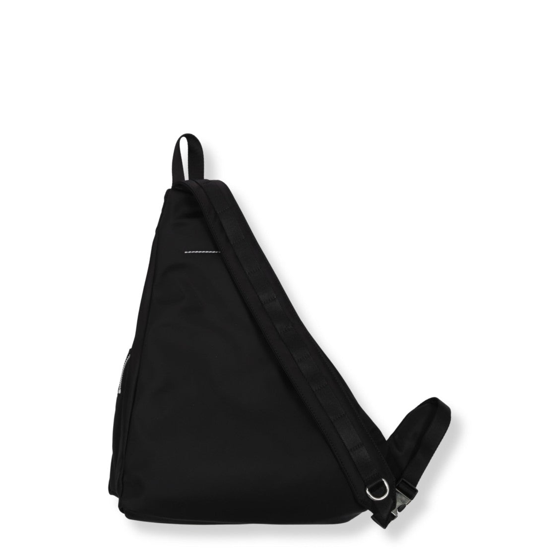 Mm6 By Maison Margiela Compact Minimalist Shoulder Bag With Smooth Polyamide Surface