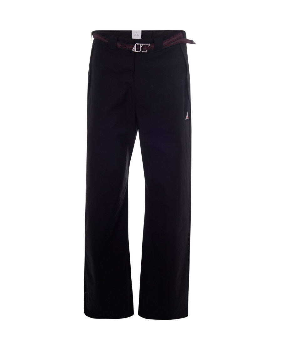 Roa Centipede Buckle Black Pants