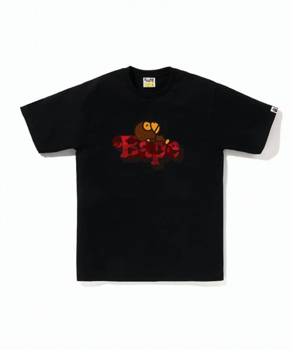 Bape Bold Graphic Logo Black T-Shirt