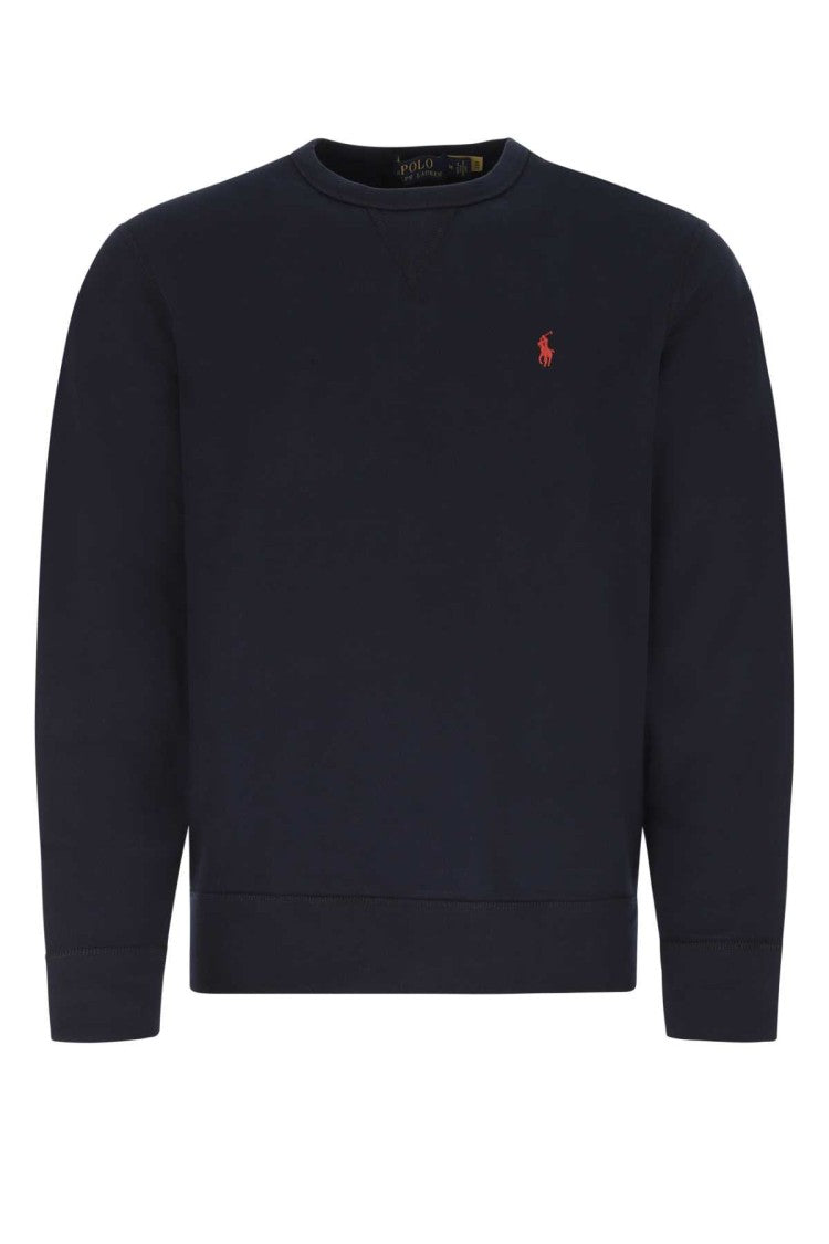 Polo Ralph Lauren Dark Blue Cotton Blend Sweatshirt