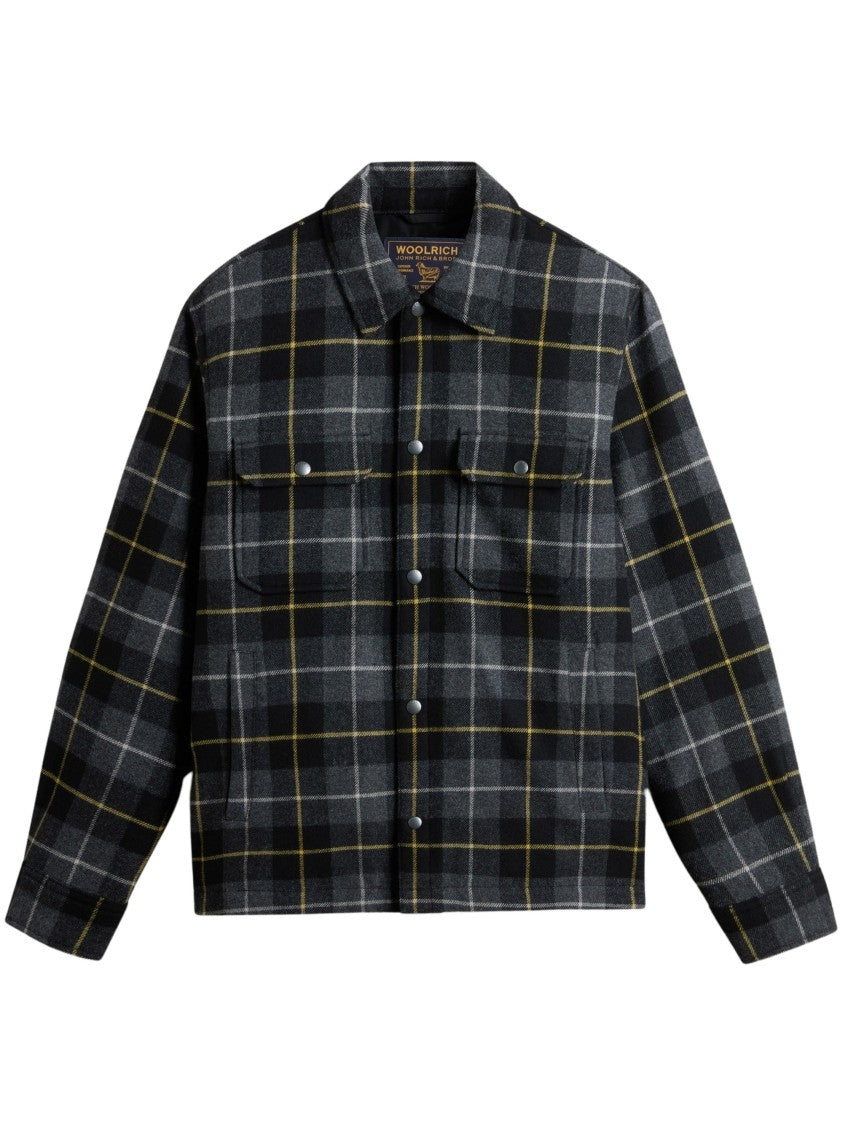 Woolrich Padded Alaskan Check Wool-Blend Shirt-Jacket