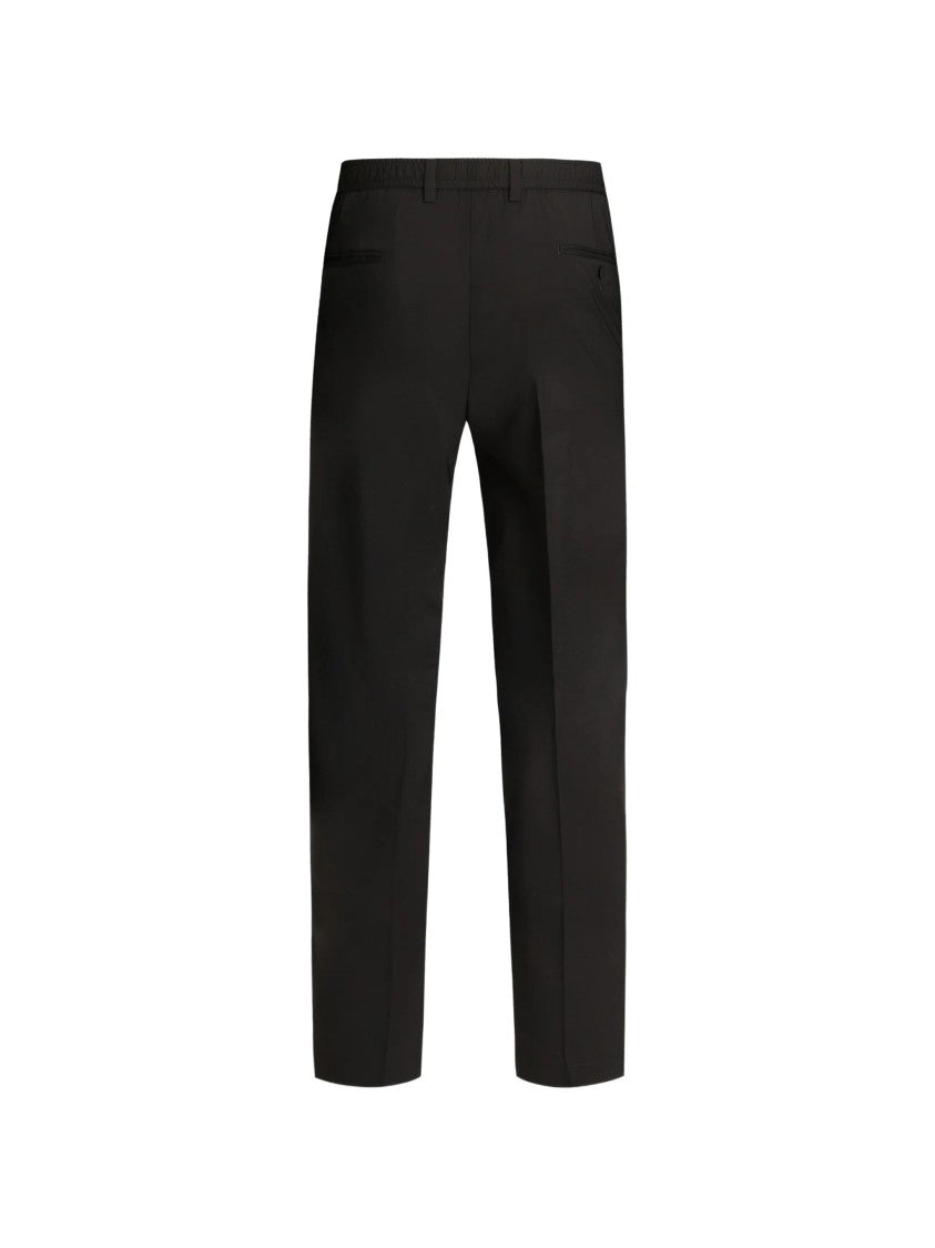Dolce & Gabbana Tailored Black Wool Straight-Leg Trousers