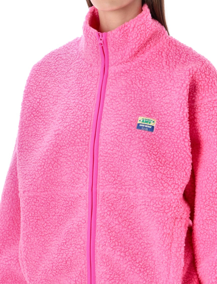 American Vintage Hok Town Pile High-Collar Plush Fabric Jacket