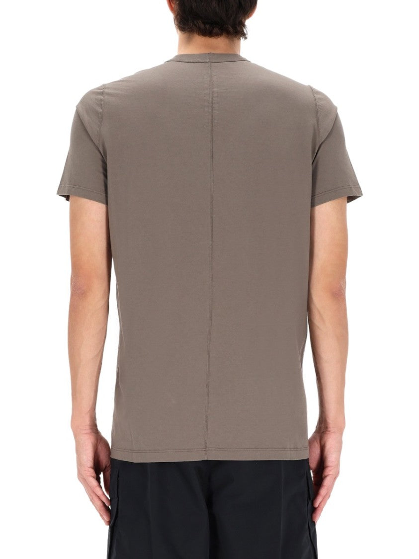 Rick Owens Level T Cotton Vertical Seam T-Shirt
