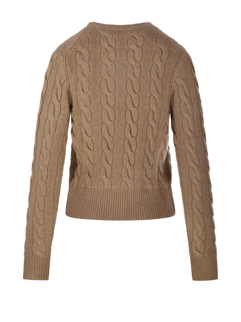 Polo Ralph Lauren Cable Knit Cardigan With V-Neckline