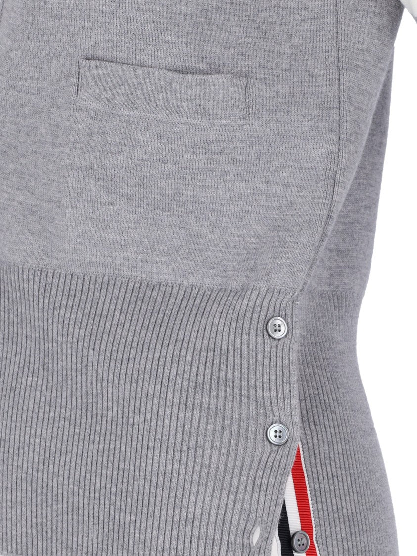 Thom Browne "4-Bar" Cardigan – Grey