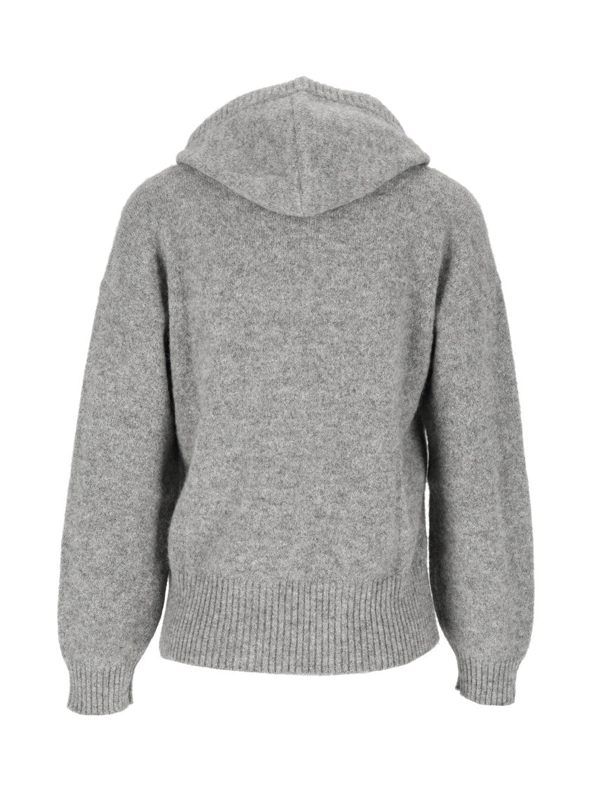 Kangra Cashmere Relaxed Fit Oversized Hooded Sweatshirt In Soft Knit