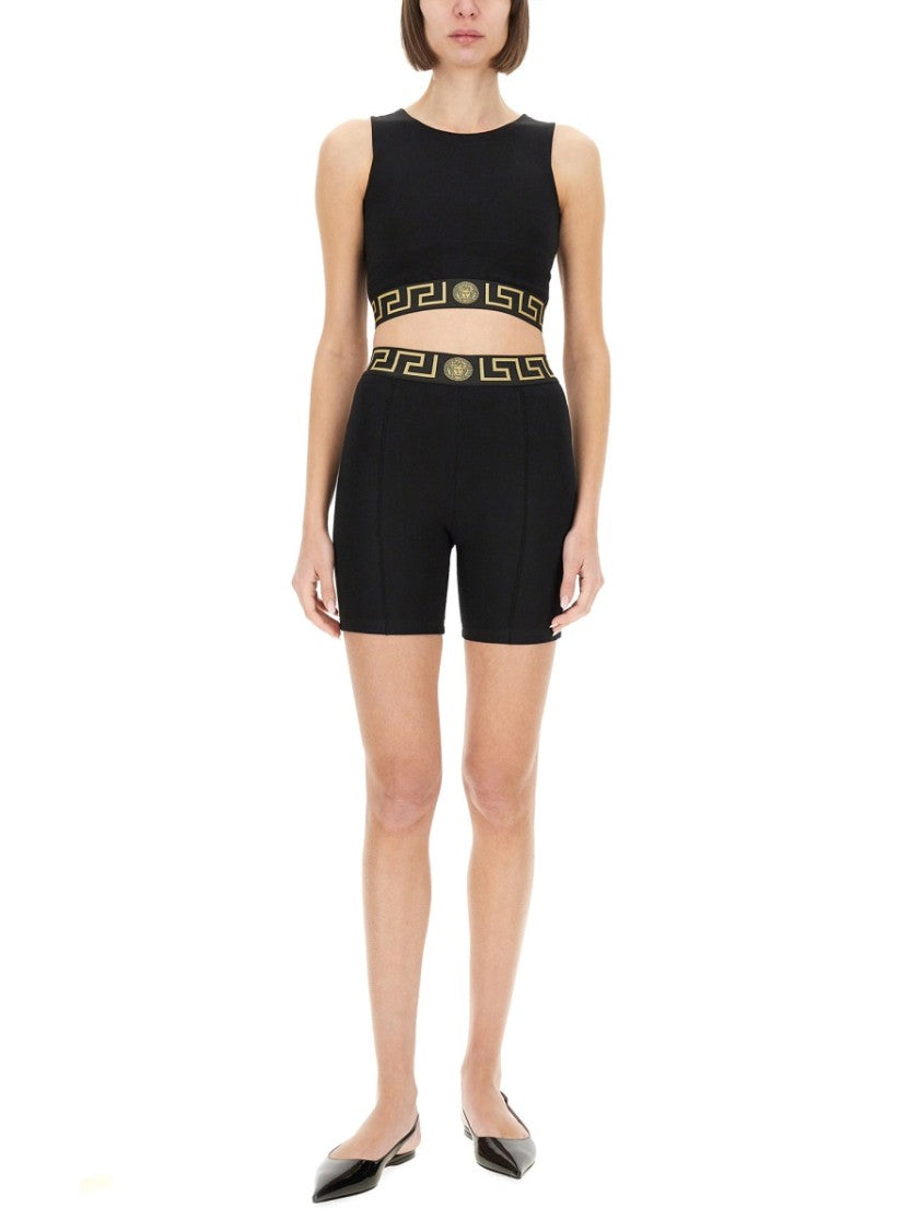 Versace Bermuda Shorts With Greek Border