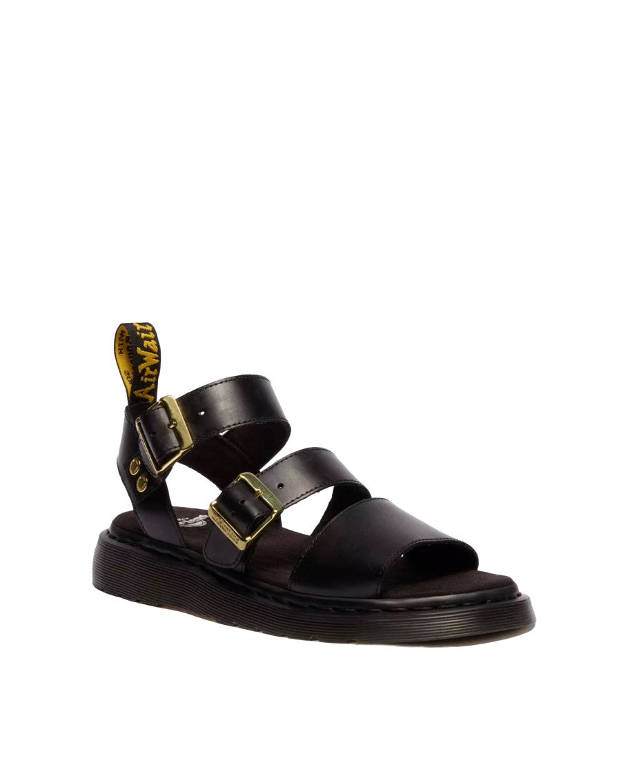 Dr. Martens Black Gryphon Strap Sandals