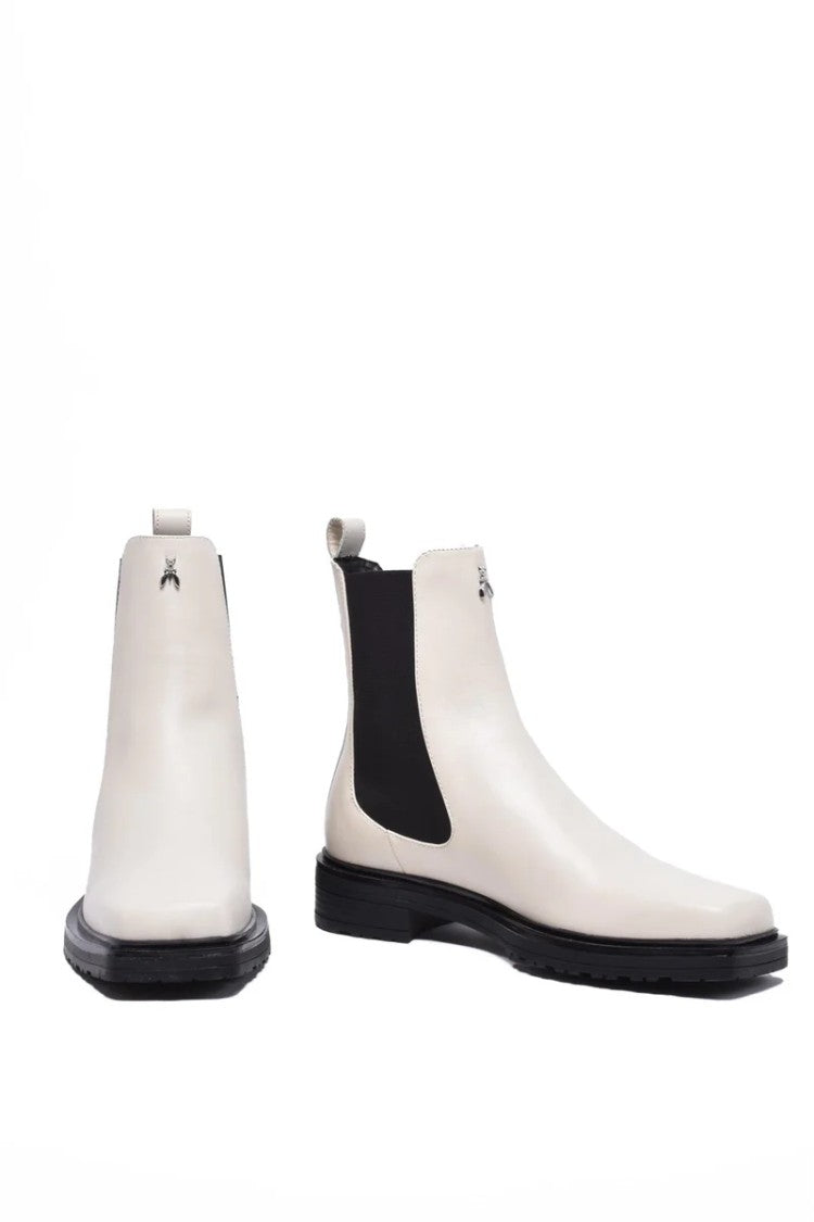 Patrizia Pepe Ankle Boot 3Cm Heel - White