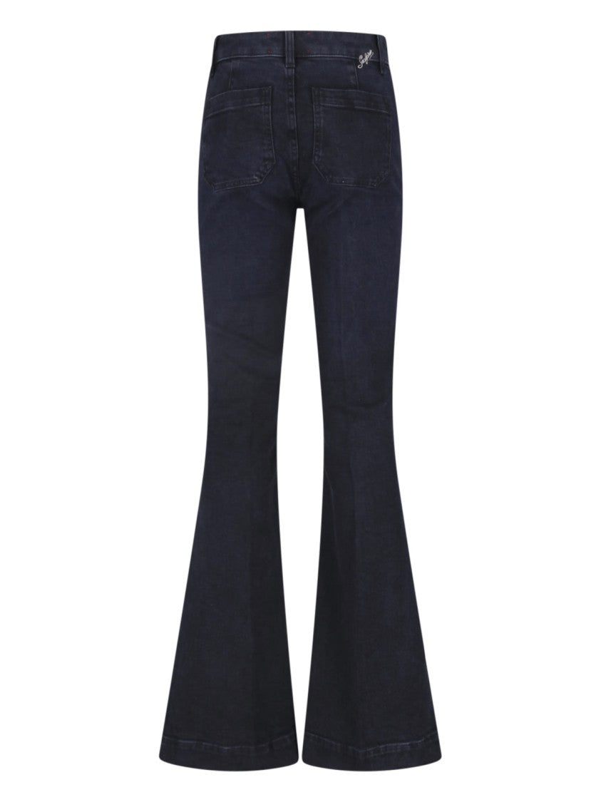 Seafarer Flared High-Rise Jeans With Dramatic Silhouette And Classic Features