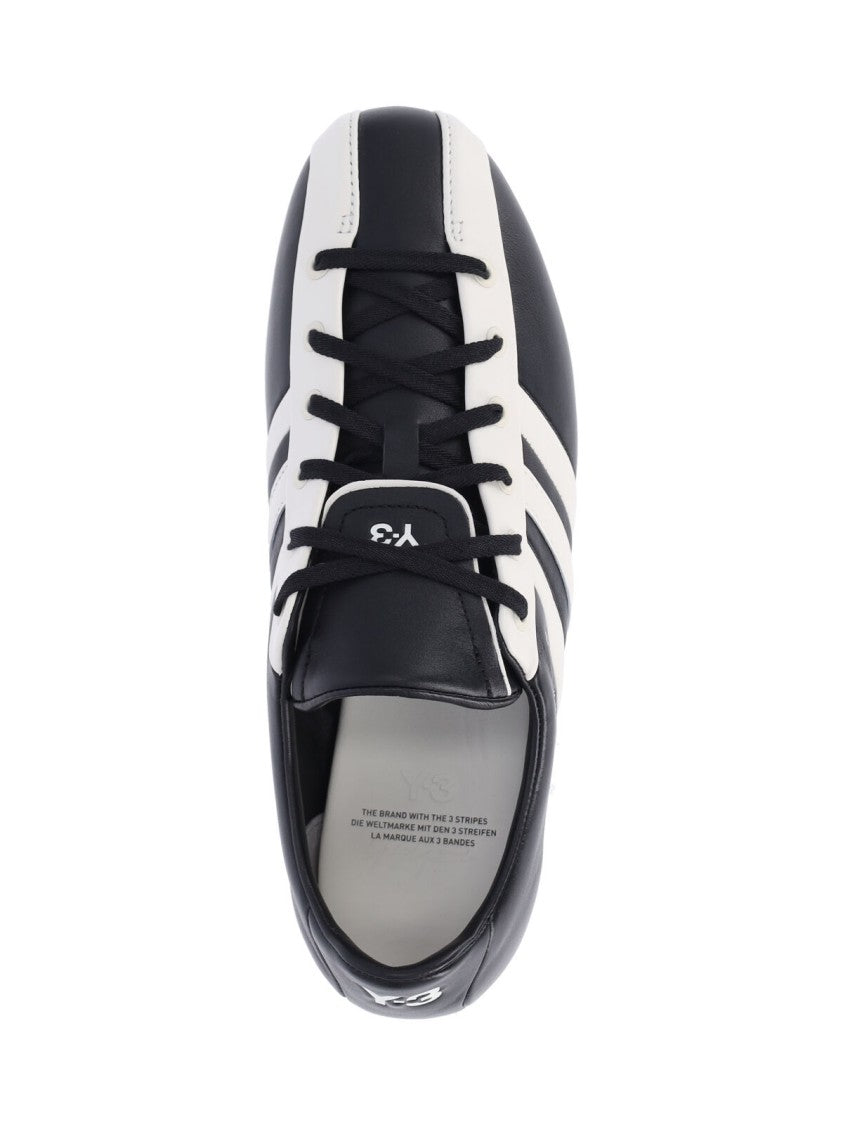 Y-3 Black Field Leather Sneakers