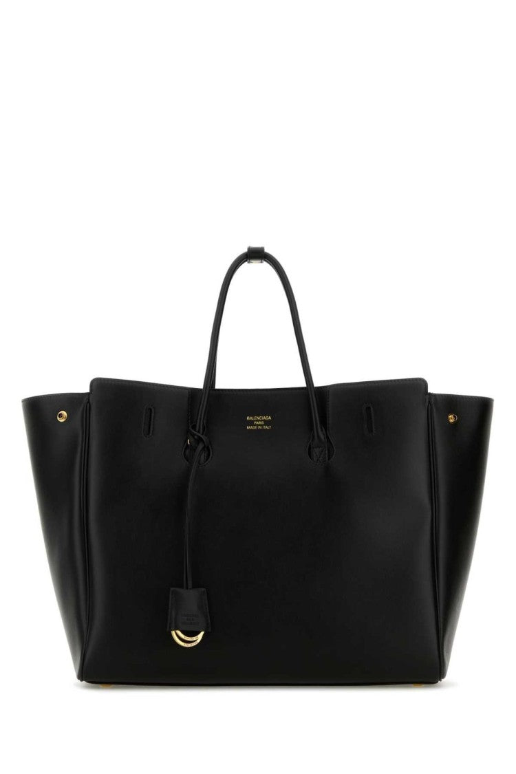 Balenciaga Structured Black Bag With Minimalist Aesthetic