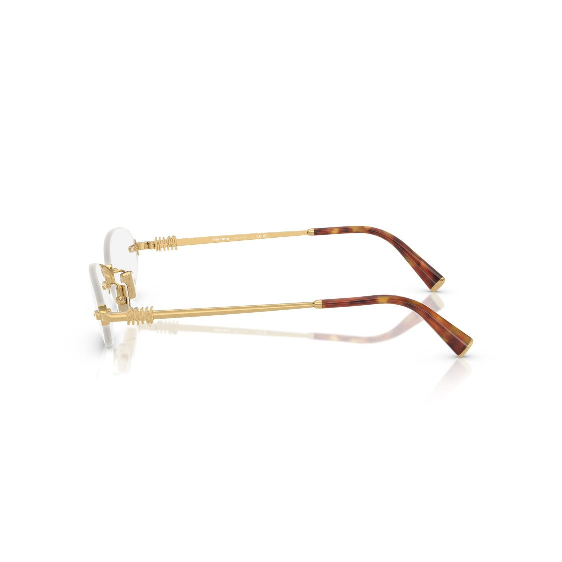 Miu Miu 0Mu 53Wv Rimless Oval Sunglasses