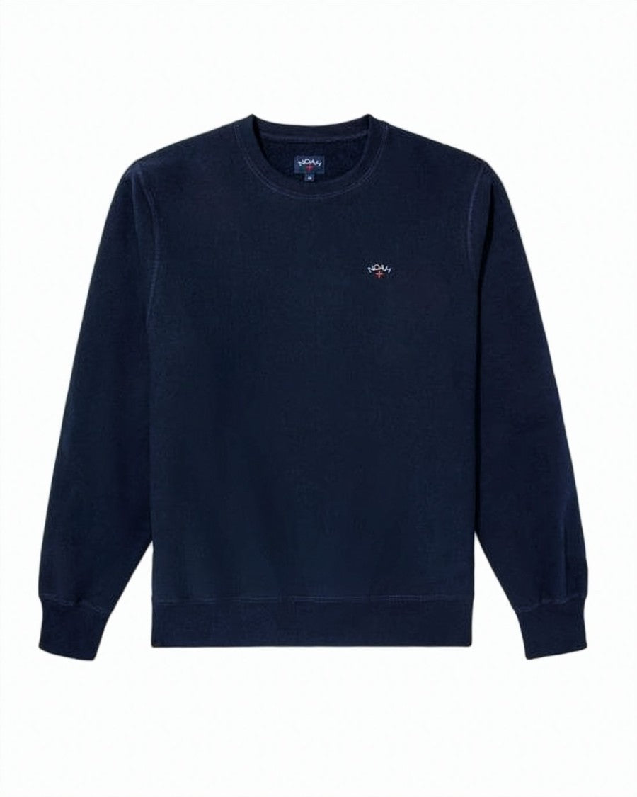 Noah Long-Sleeve Crewneck Sweatshirt With Embroidered Logo