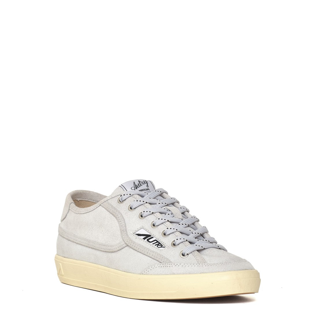 Autry Low-Top Suede Sneakers With Leather Accents And Vintage Appeal