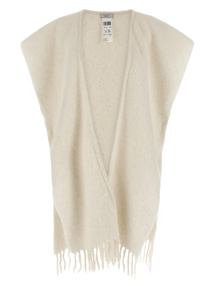 Peserico Bouclé Yarn Cape