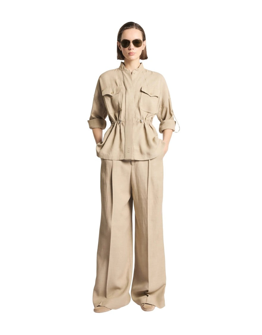 Fay Long-Sleeved Sahariana Overshirt With Adjustable Waist
