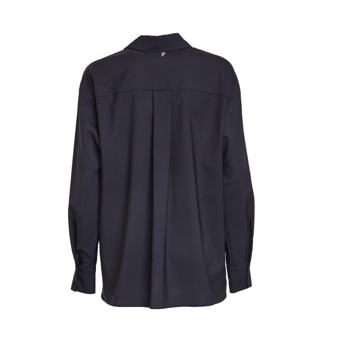 Dondup Long-Sleeved Poplin Wool Shirt With Tailored Darts