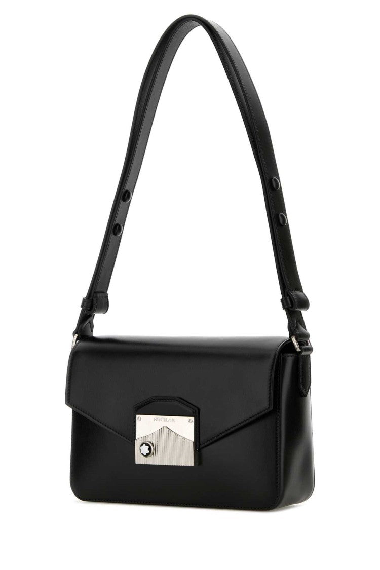 Montblanc Black Leather Meisterstuck Shoulder Bag