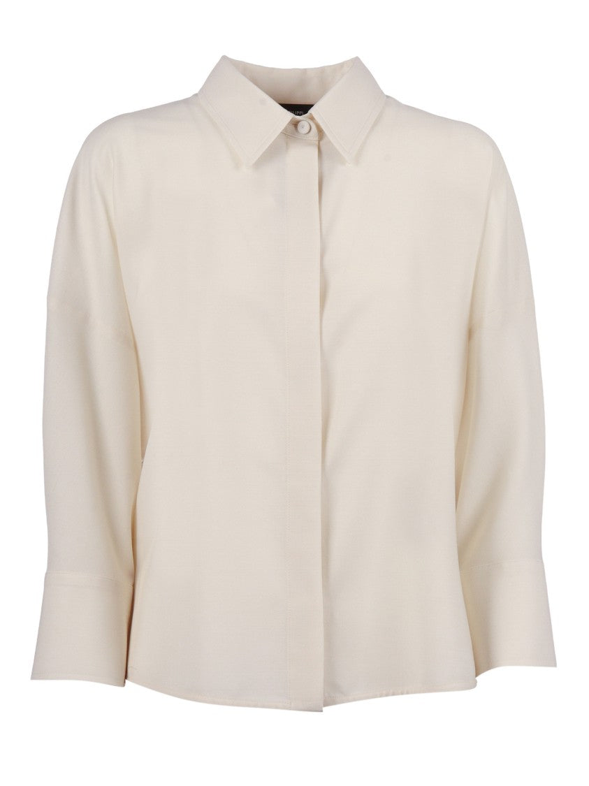 Fabiana Filippi Burro Diamond Thread Cropped Shirt