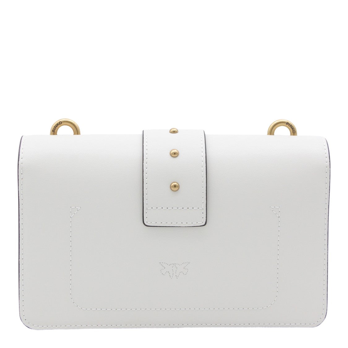 Pinko Minimalist White Bag With Structured Silhouette
