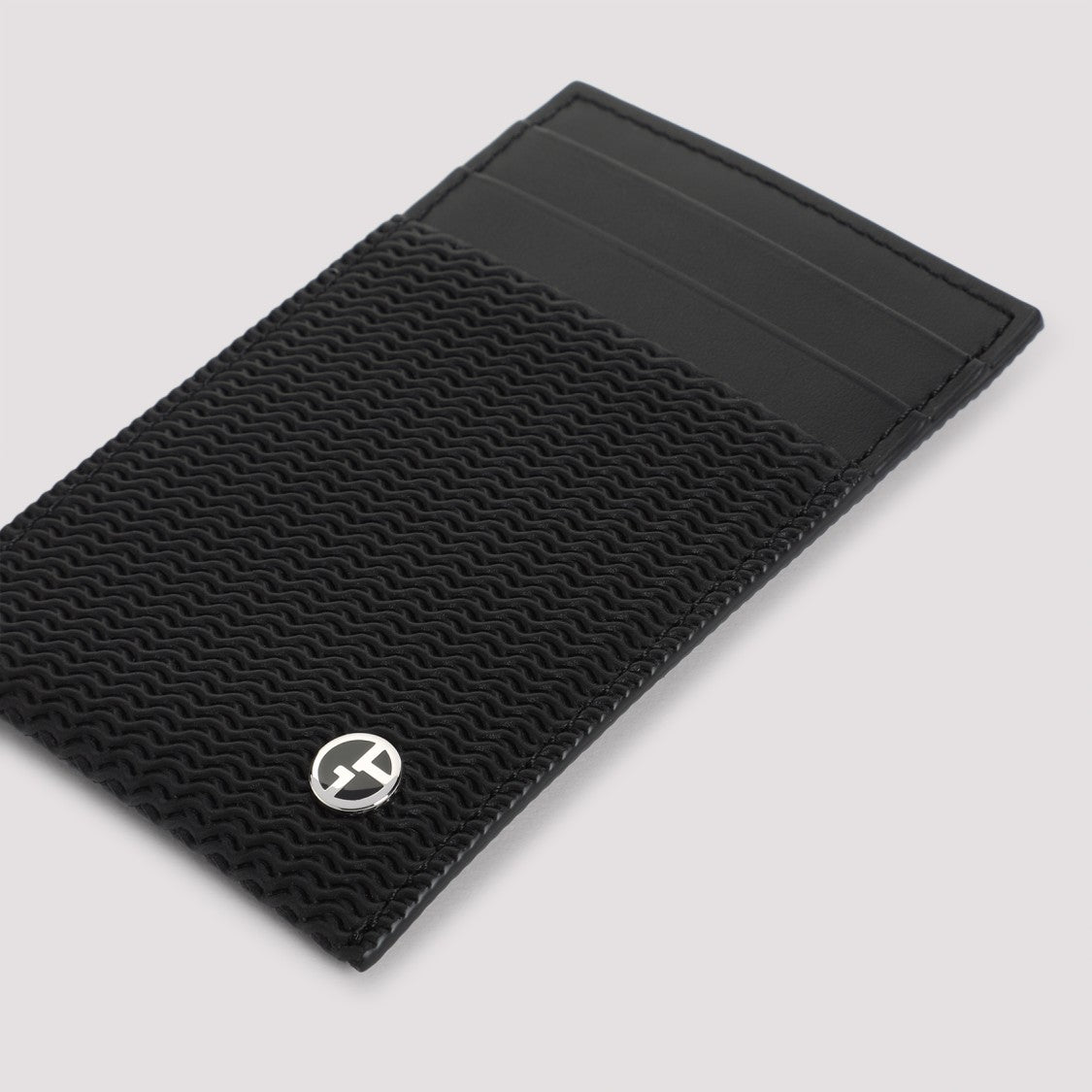 Giorgio Armani Black Leather Cardholder