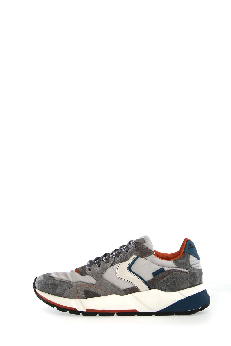 Voile Blanche Sporty Sneakers Multicolor Suede Leather Accents