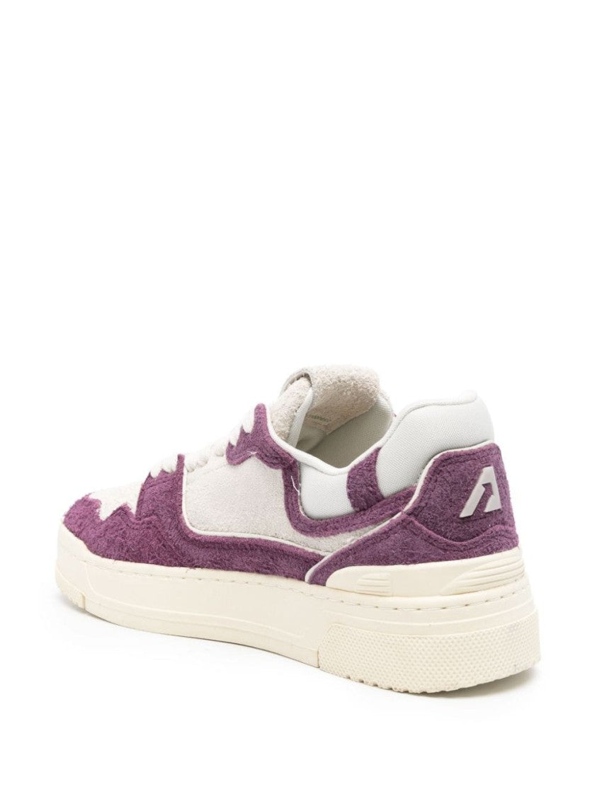 Autry Purple Sneakers With Textured Upper And Sole