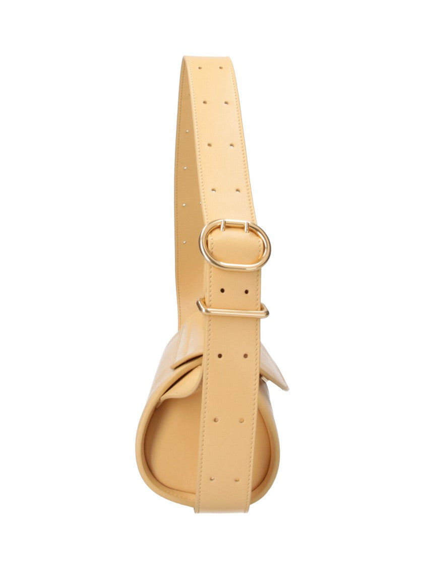 Jil Sander Yellow Cannolo Cylindrical Leather Shoulder Bag