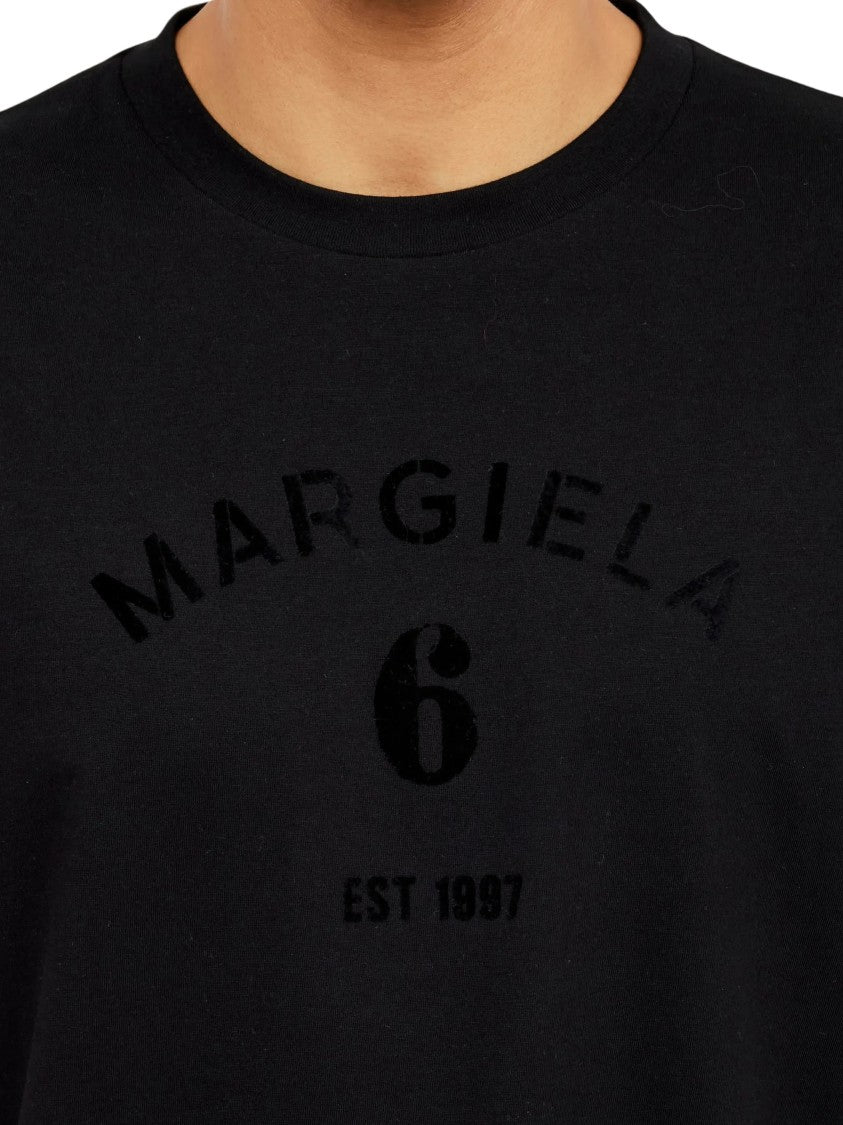 Mm6 By Maison Margiela Black Mannequin-Print T-Shirt