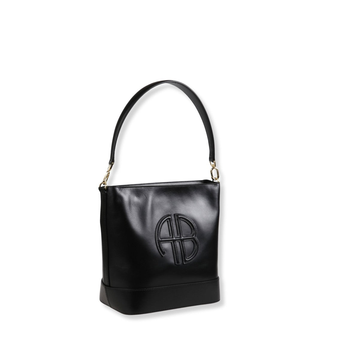 Anine Bing Structured Bucket Bag With Smooth Finish