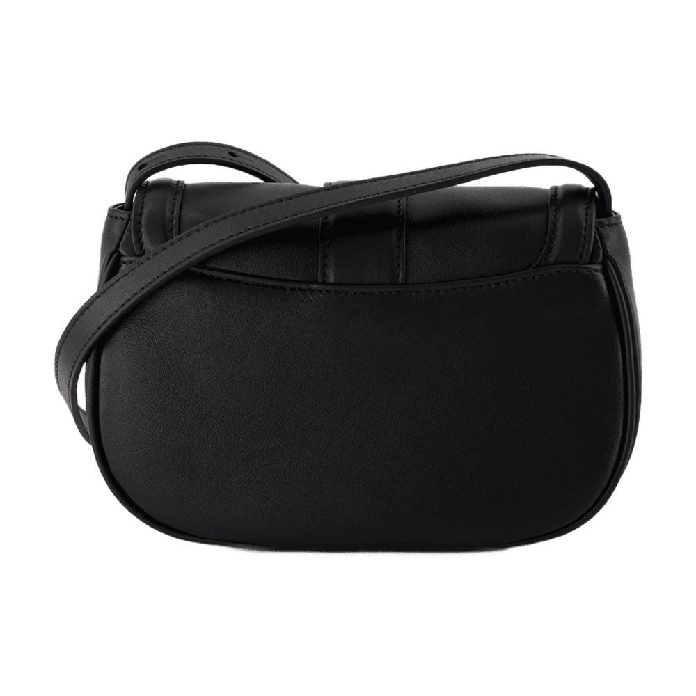 Alexander Mcqueen T-Bar Satchel Mini Purse - Leather - Black